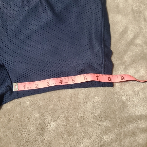 Champion navy blue mesh basketball shorts men size med. Pre-owned - Picture 6 of 7